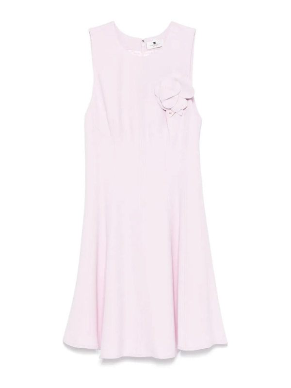 Elisabetta Franchi Robe Au Genou - Rose
