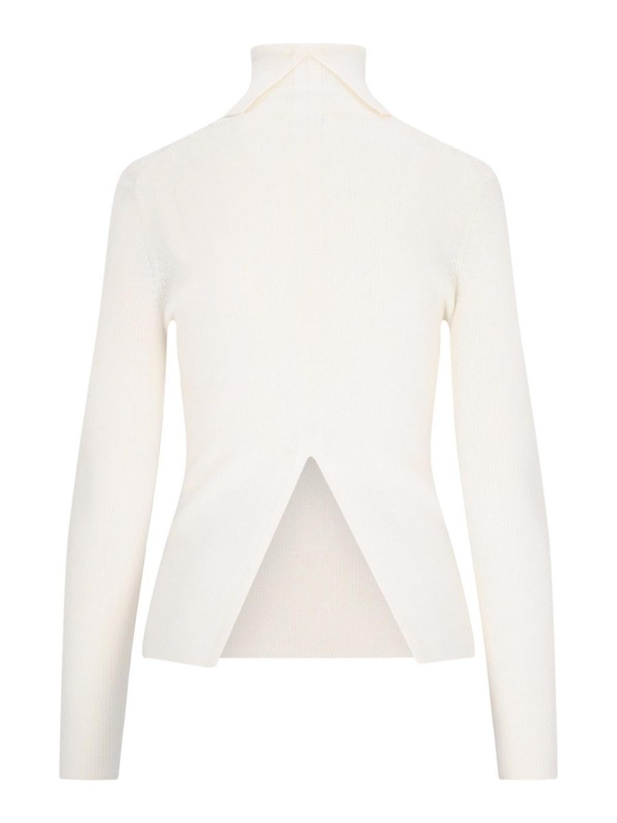 P. A.R. O.S. H. Pull Col Roulé - Blanc