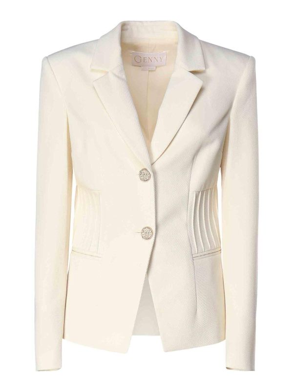 Genny Veste Casual - Blanc