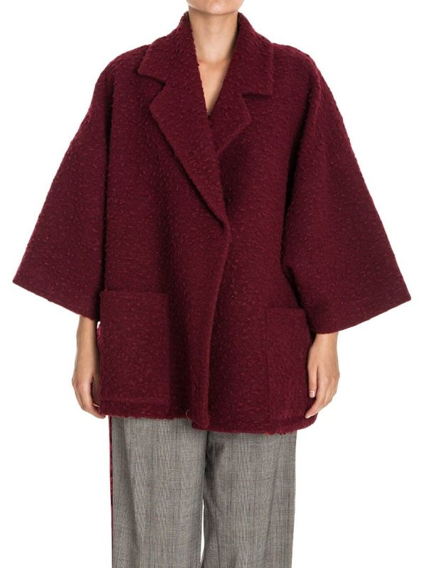 Stella Jean Manteau Court - Rouge