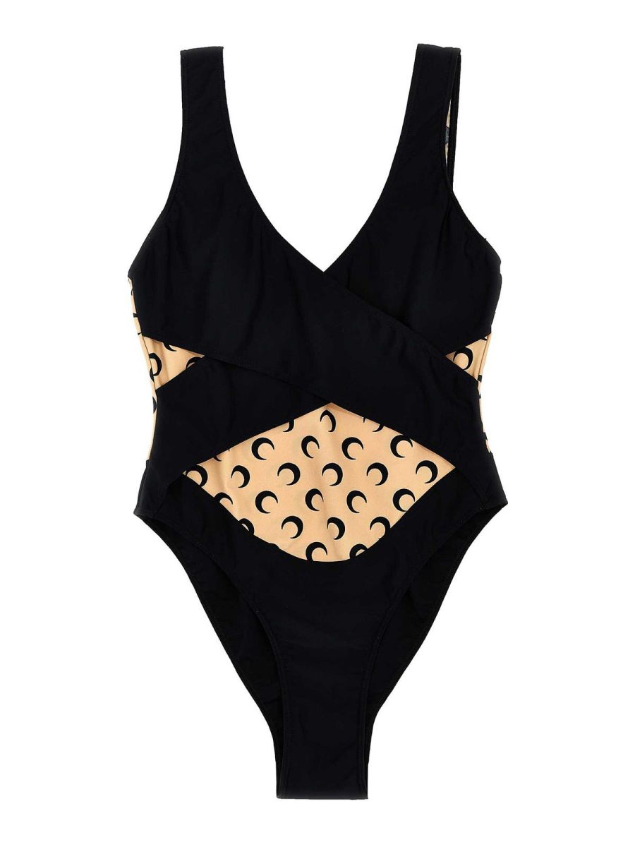 Marine Serre Maillot De Bain - Noir
