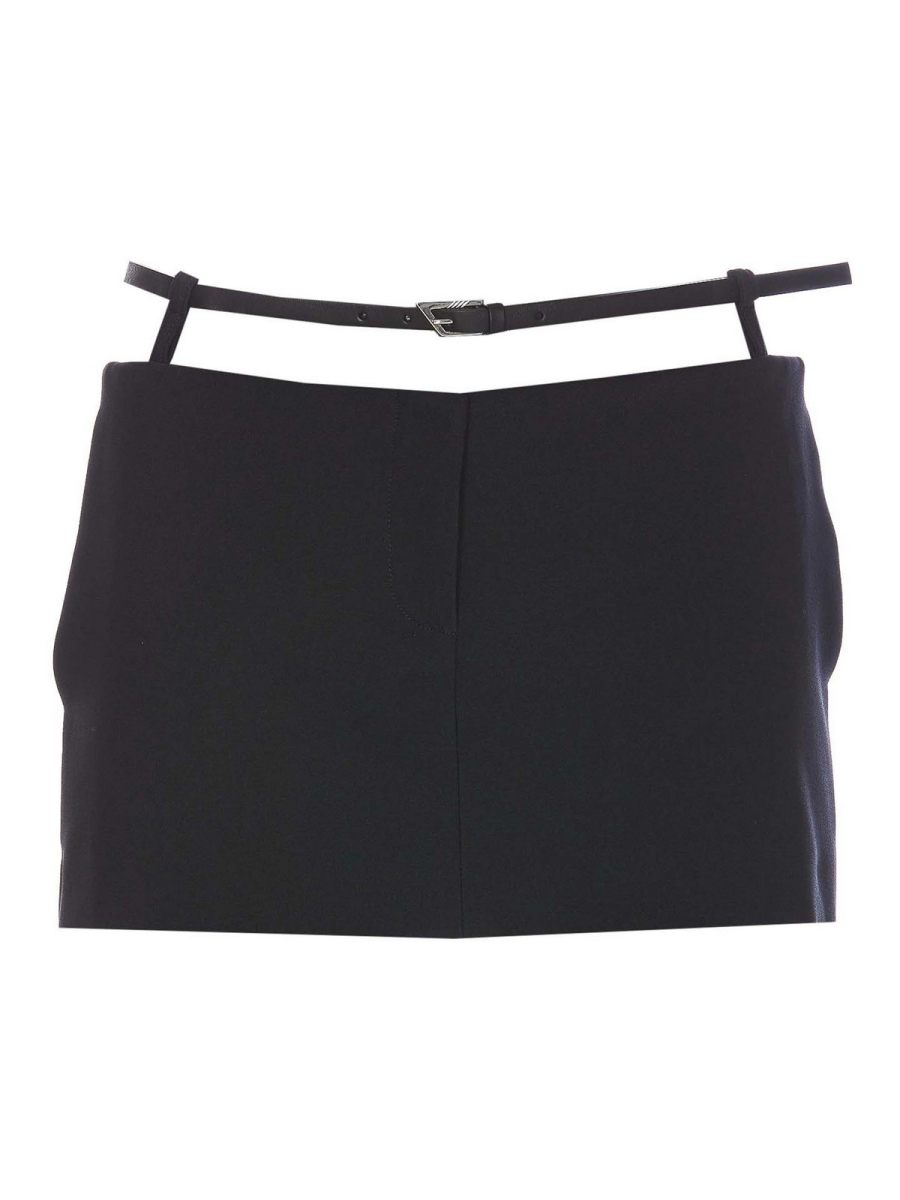 The Attico Jupe Midi - Noir