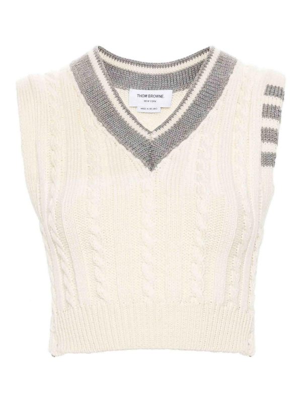 Thom Browne Gilet - Blanc