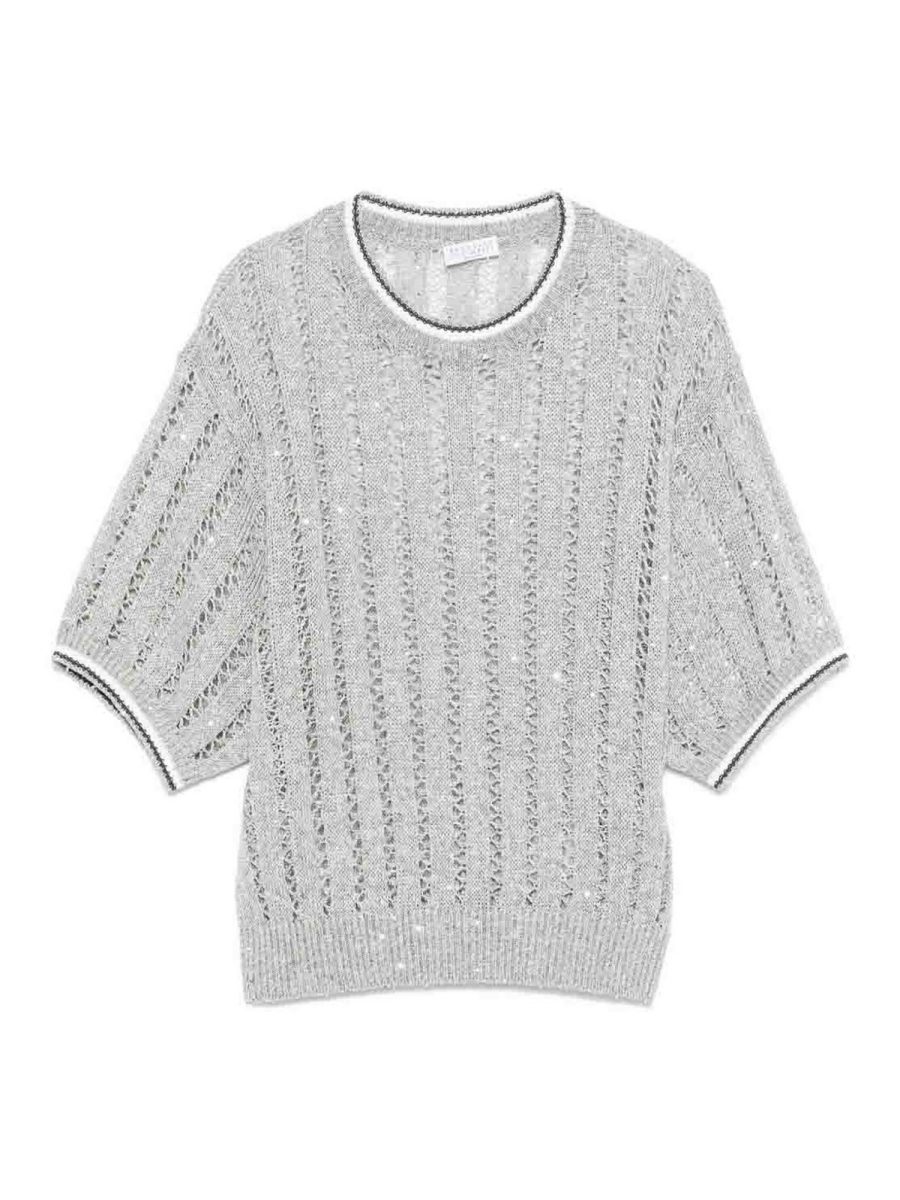 Brunello Cucinelli Top - Gris