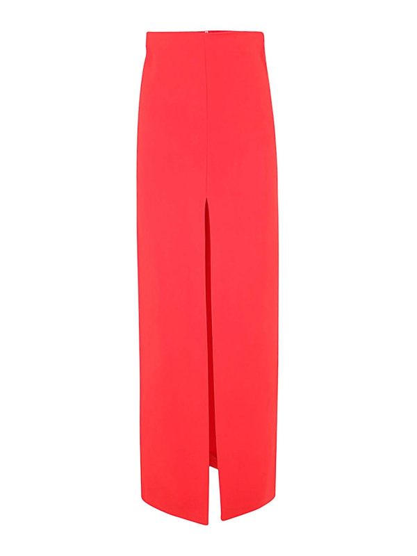 Patou Jupe Midi - Rouge