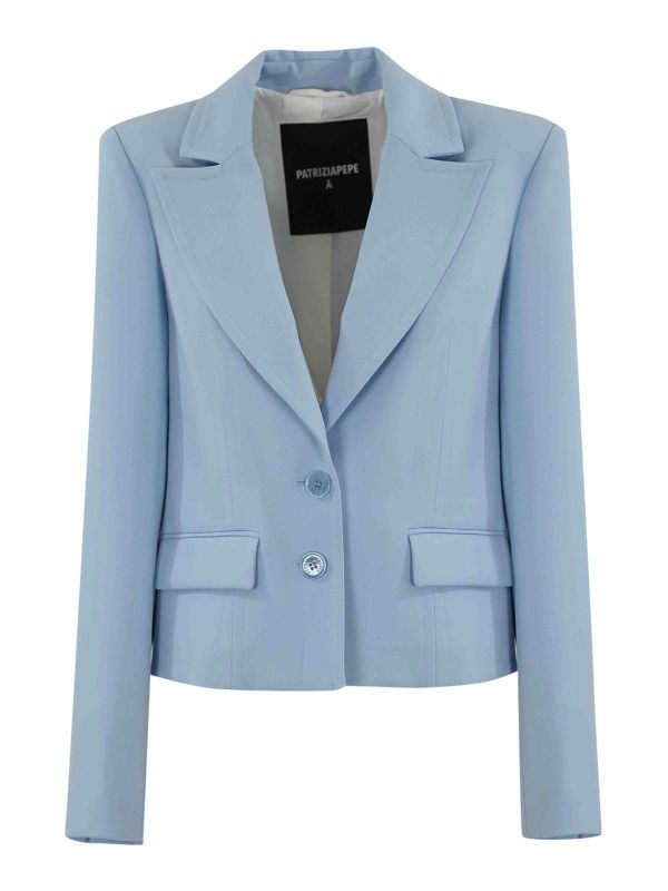 Patrizia Pepe Veste Casual - Bleu Clair