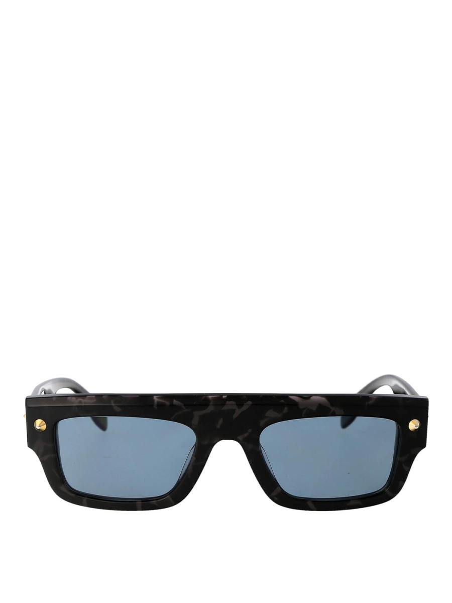 Alexander Mcqueen Lunettes De Soleil - Marron