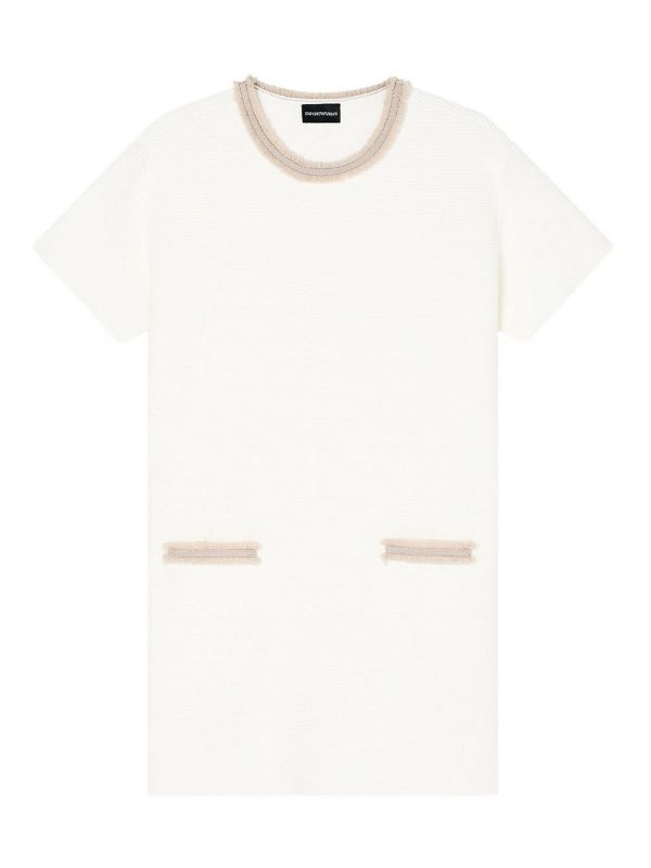 Emporio Armani Robe Courte - Blanc
