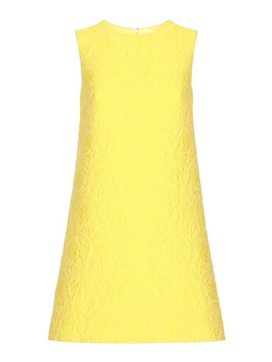 Dolce & Gabbana Robe Courte - Jaune