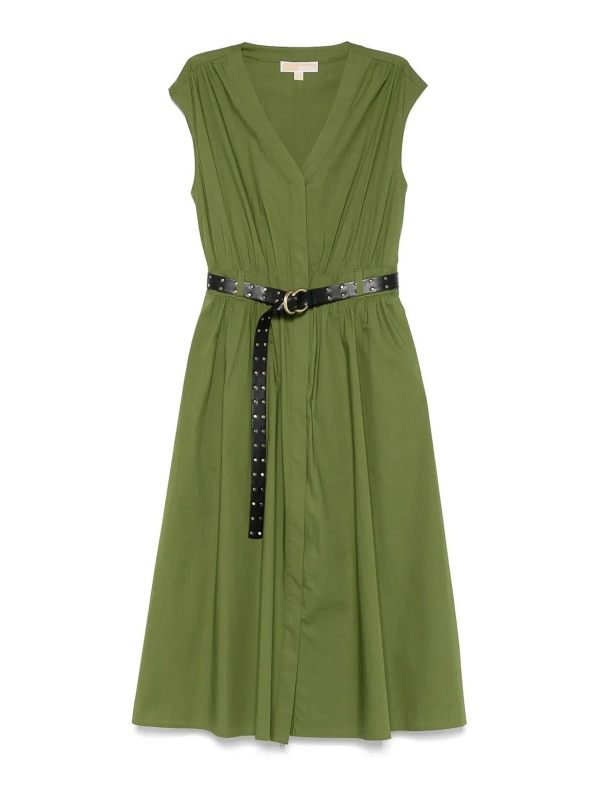 Michael Kors Robe Au Genou - Vert