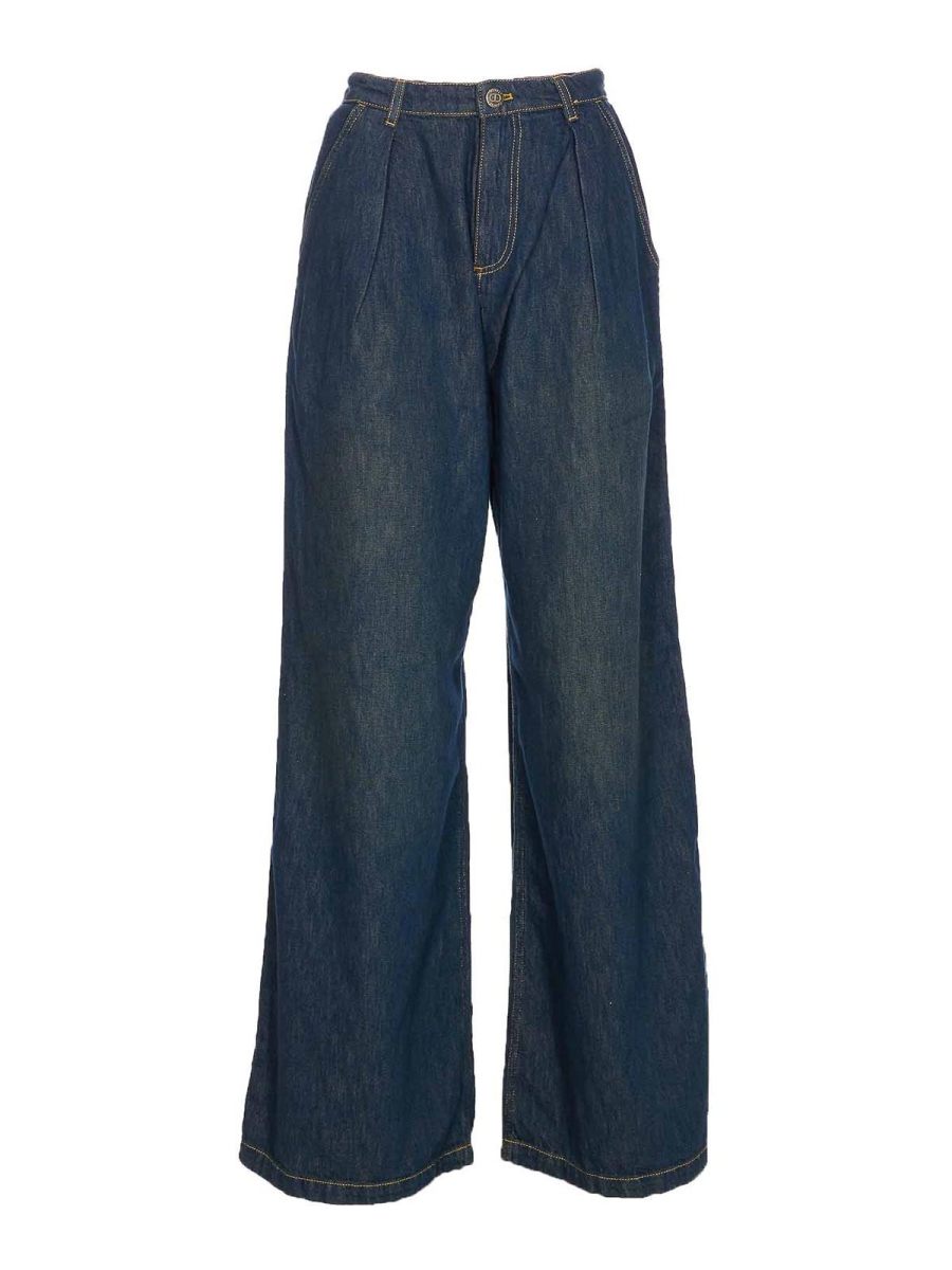 Twinset Jean Bootcut - Bleu