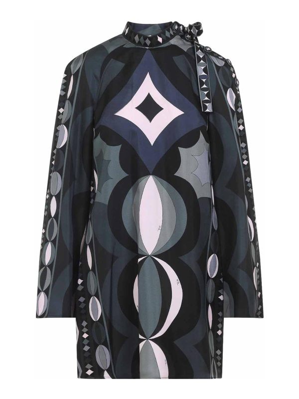 Emilio Pucci Robe Courte - Noir