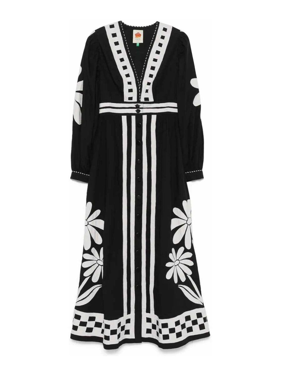 Farm Rio Maxi Robe - Noir