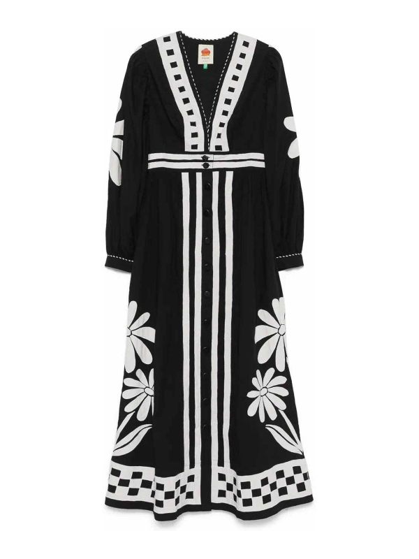 Farm Rio Maxi Robe - Noir