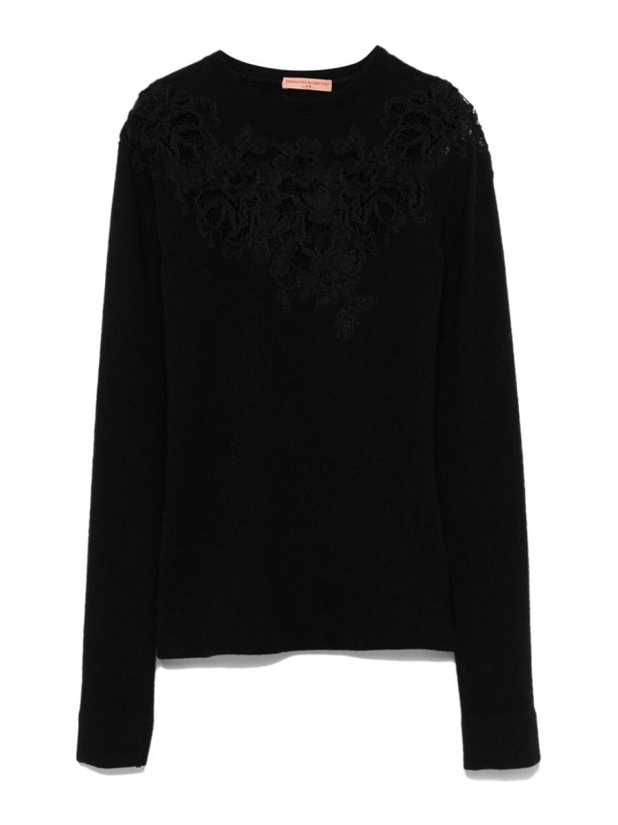 Ermanno Scervino Pull Col Bateau - Noir