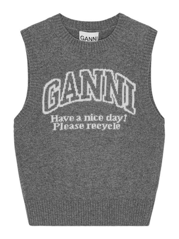 Ganni Gilet - Gris