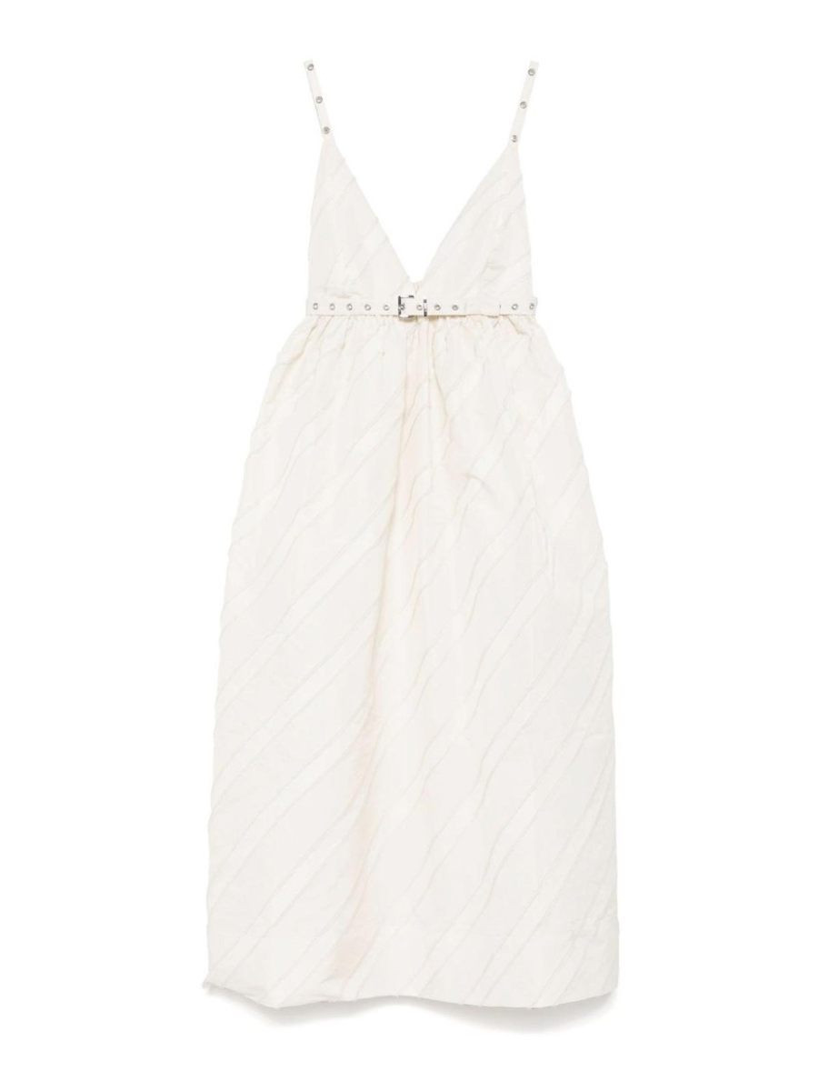 Ganni Robe Au Genou - Noir