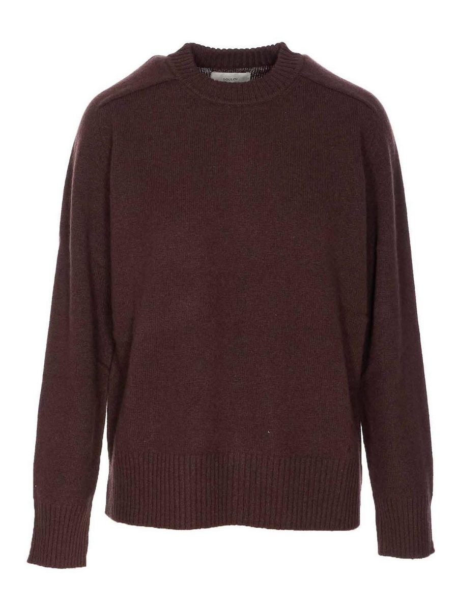 Loulou Studio Pull Col Rond - Marron