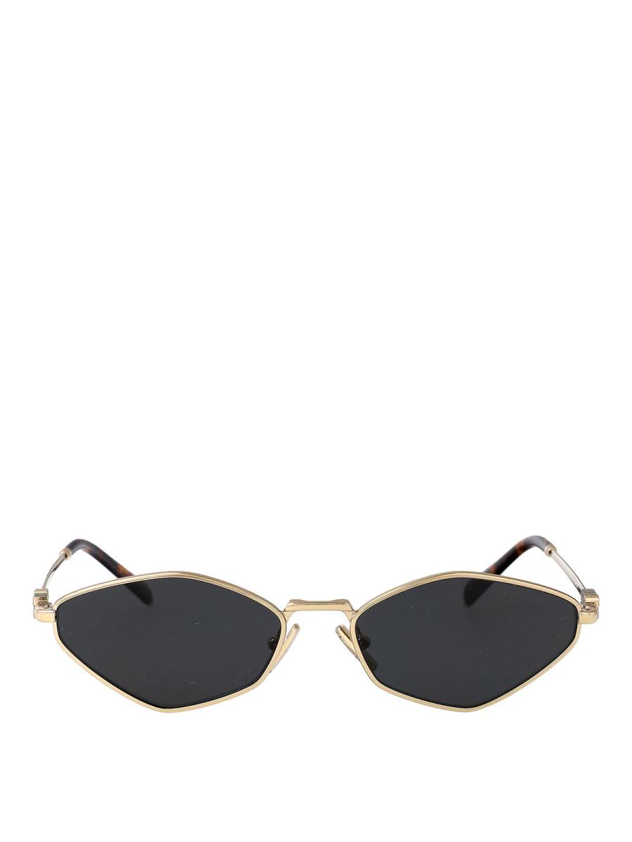 Miu Miu Lunettes De Soleil - Or