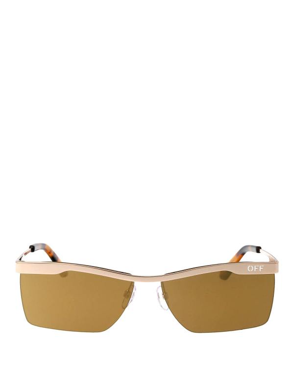 Off-White Lunettes De Soleil - Or