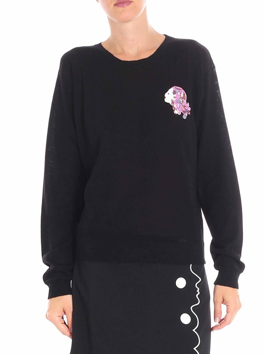 Vivetta Pull Col Roulé - Noir