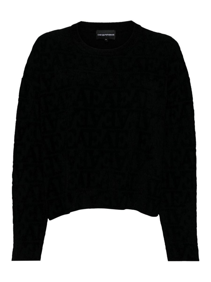 Emporio Armani Pull Col Rond - Noir