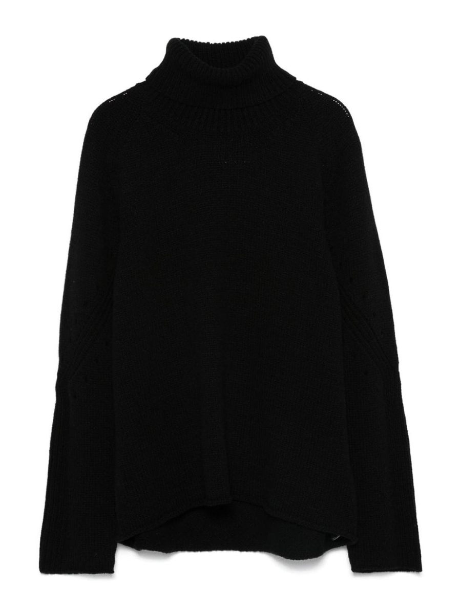 Semicouture Pull Col Rond - Noir