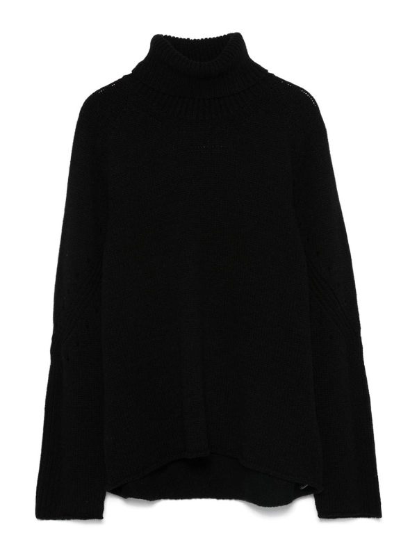 Semicouture Pull Col Rond - Noir