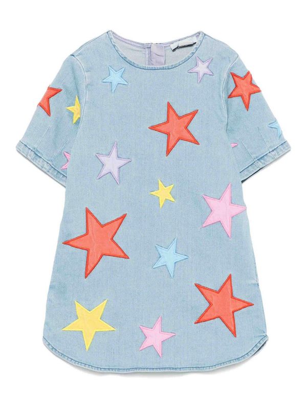 Stella McCartney Kids Robe Au Genou - Bleu