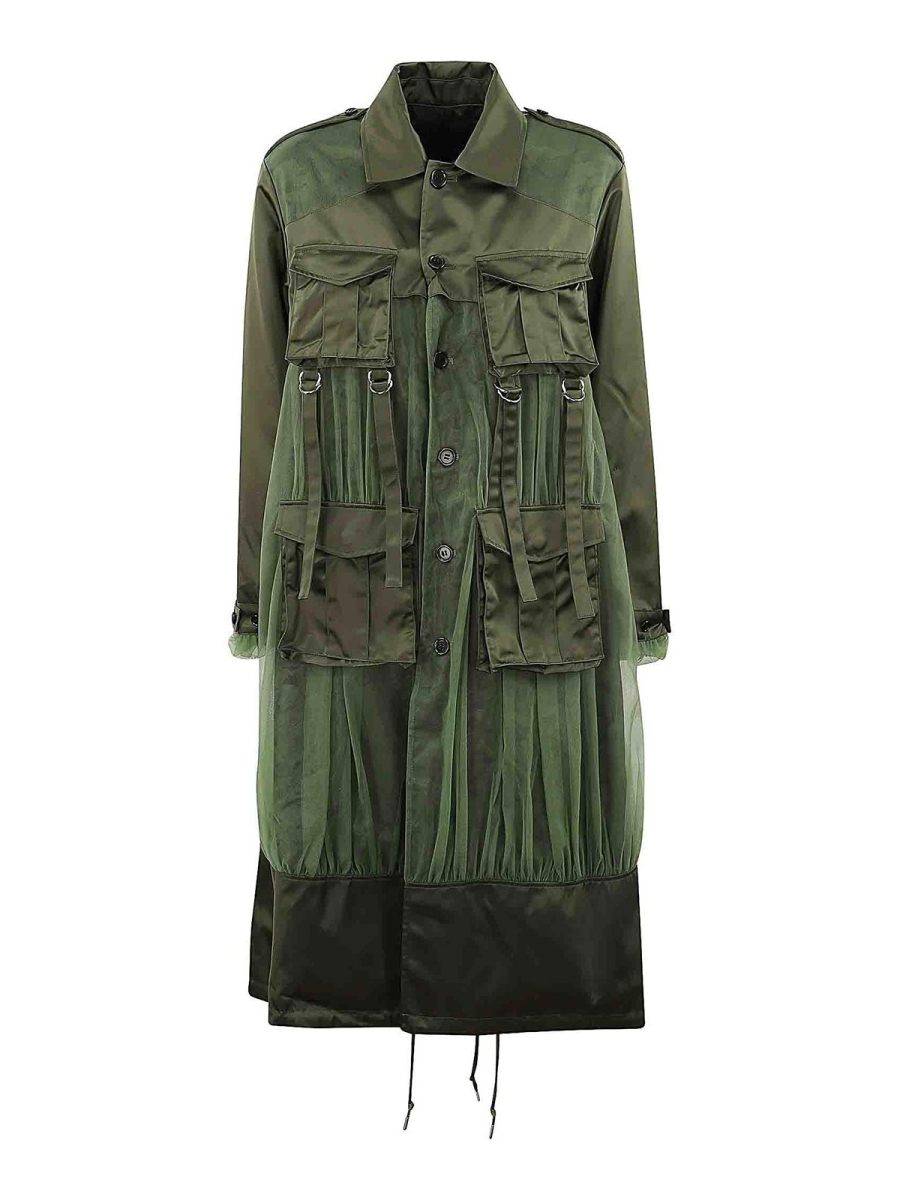 Comme Des Garcons Manteau Court - Marron Clair