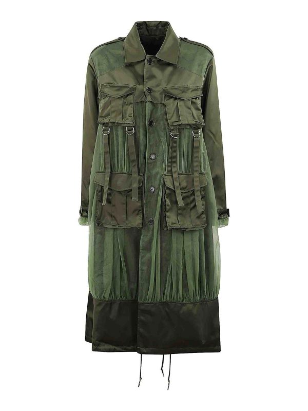 Comme Des Garcons Manteau Court - Marron Clair