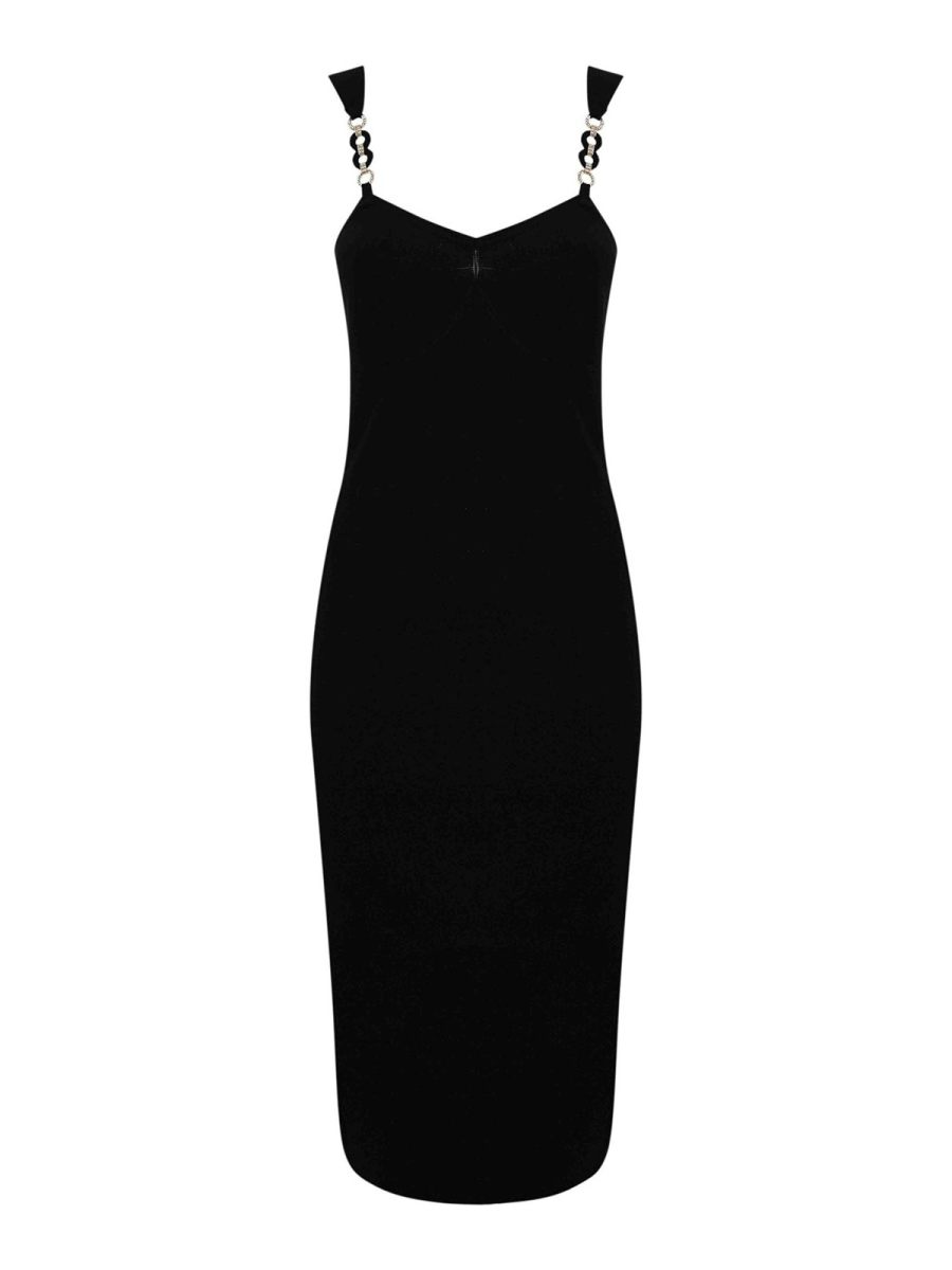 Twinset Robe Au Genou - Noir