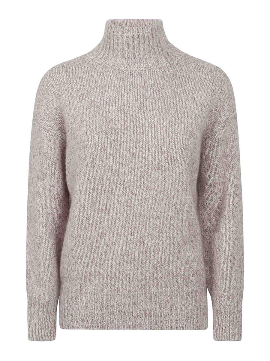 Eleventy Pull Col Roulé - Violet Clair
