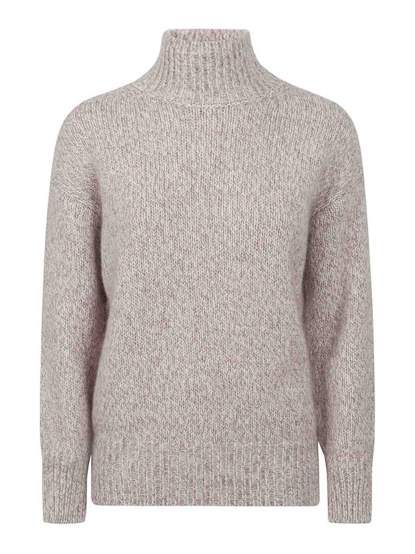 Eleventy Pull Col Roulé - Violet Clair