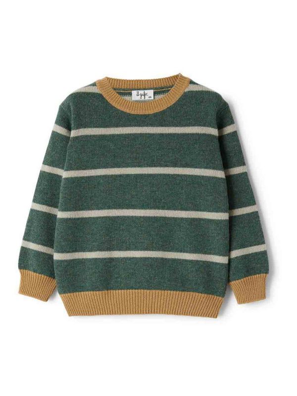 Il Gufo Pull Col Rond - Vert