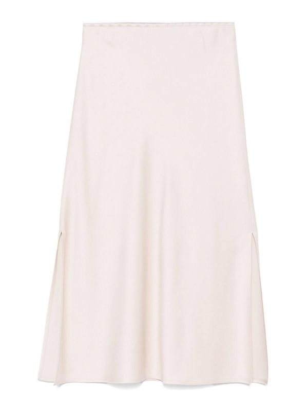 Brunello Cucinelli Jupe Midi - Blanc