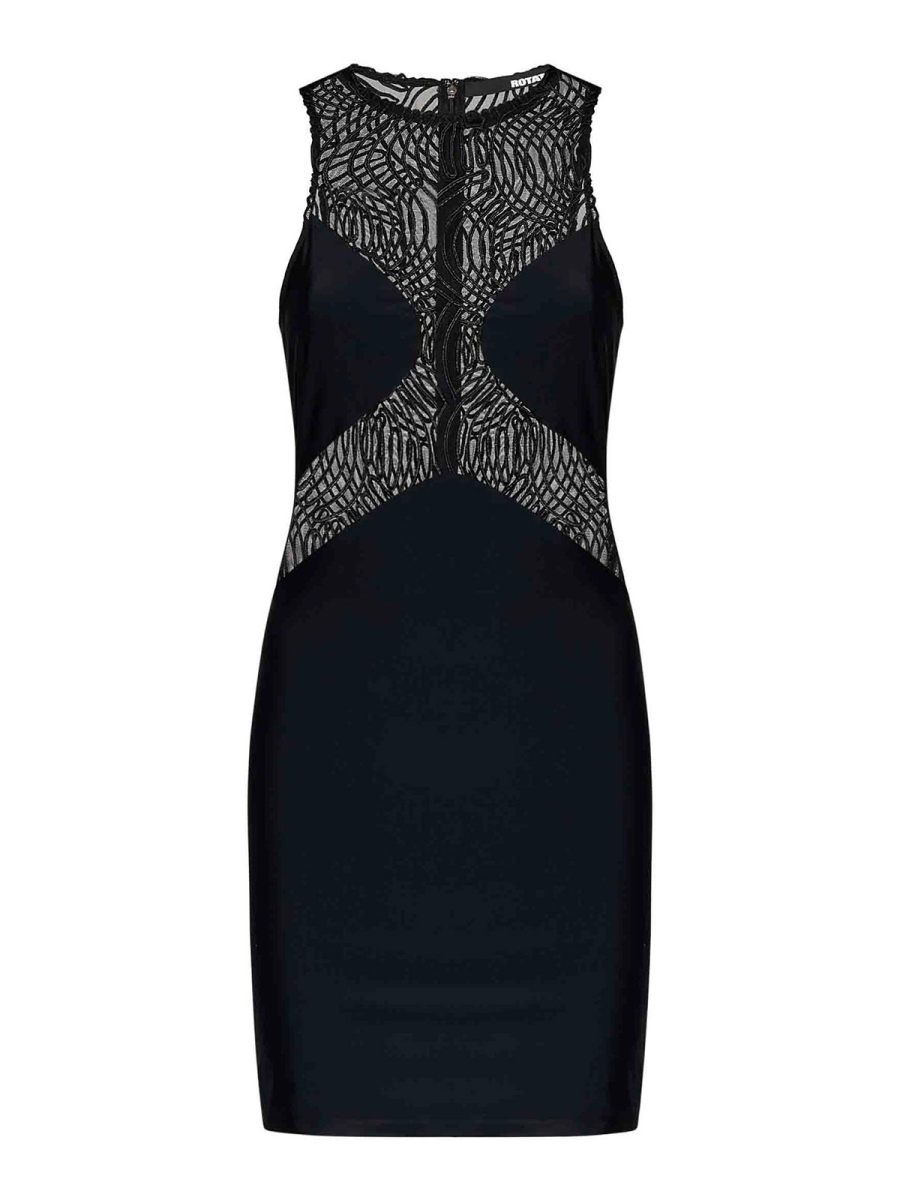 Rotate Birger Christensen Robe Courte - Noir