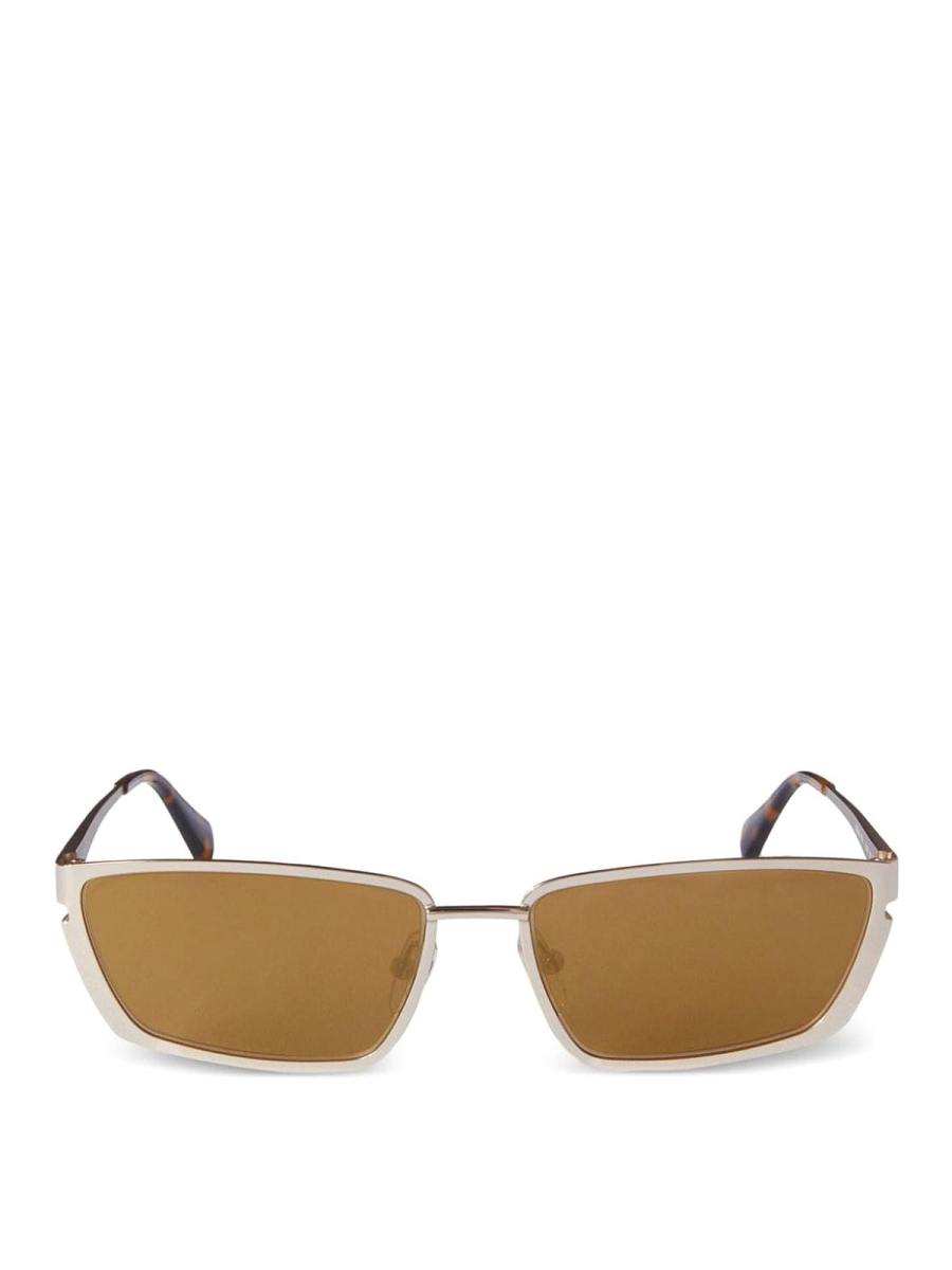 Off-White Lunettes De Soleil - Or