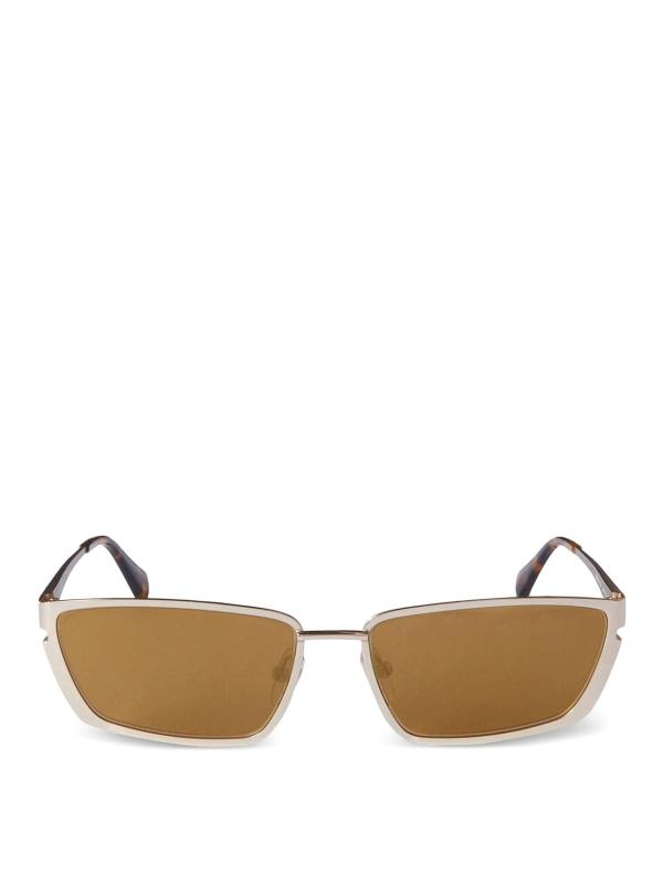 Off-White Lunettes De Soleil - Or