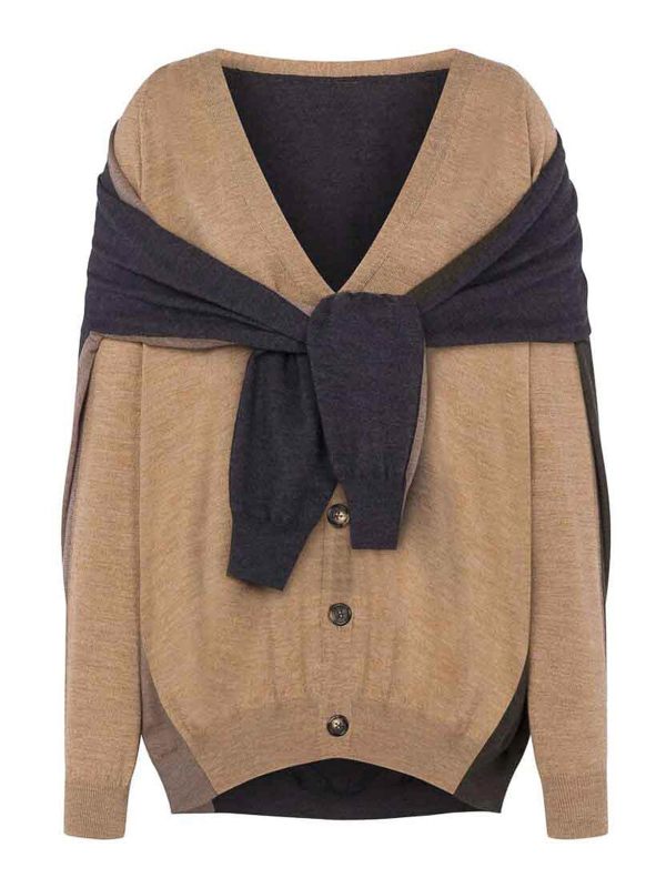 Moschino Pull Col Rond - Beige