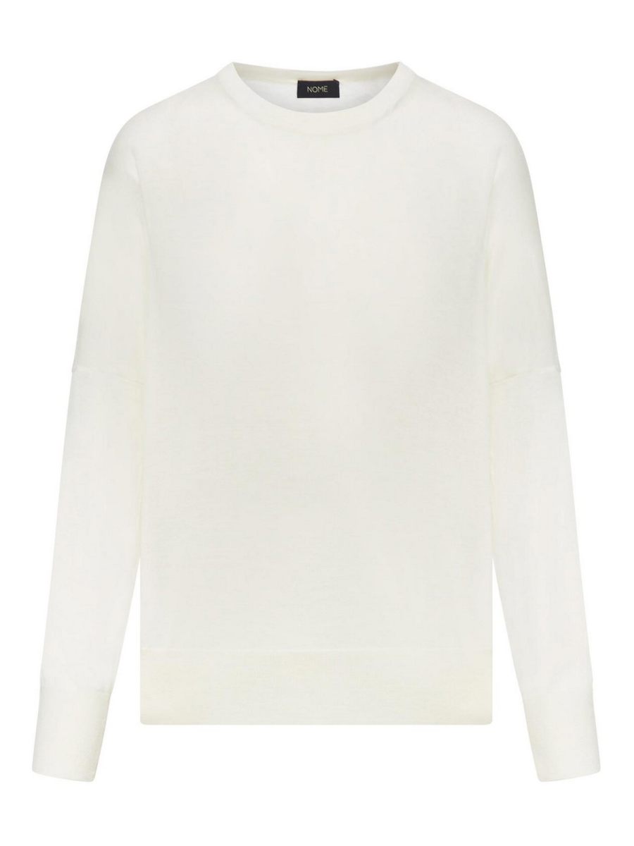 Nome Pull Col Rond - Blanc