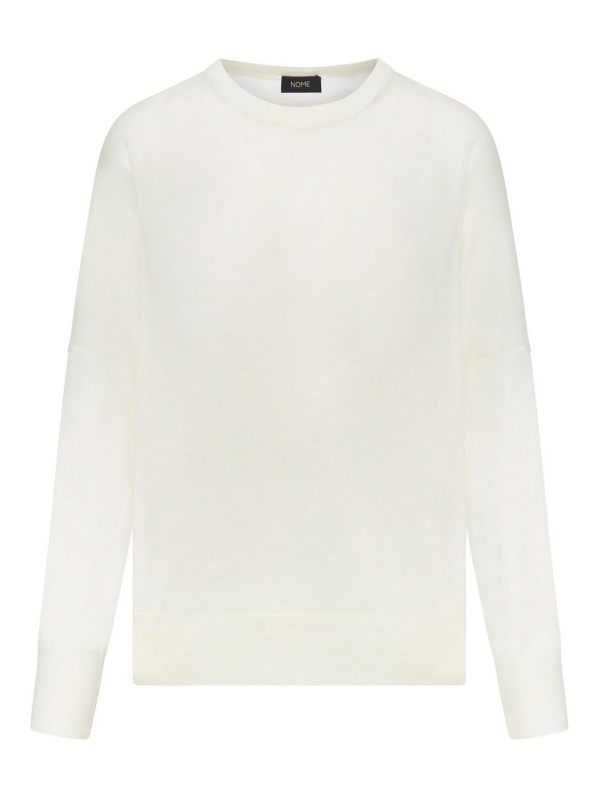 Nome Pull Col Rond - Blanc