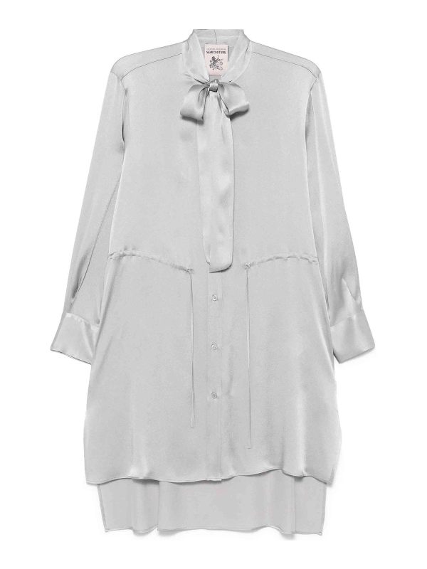Semicouture Robe Au Genou - Gris