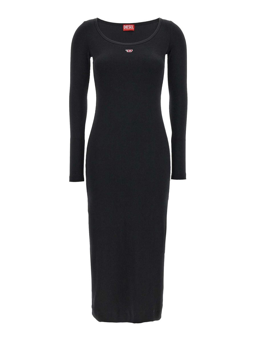 Diesel Robe Courte - Noir