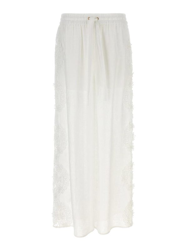 Zimmermann Pantalons Décontractés - Blanc
