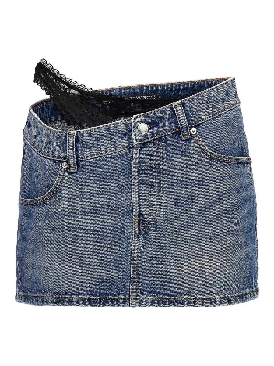 Alexander Wang Mini Jupe - Bleu