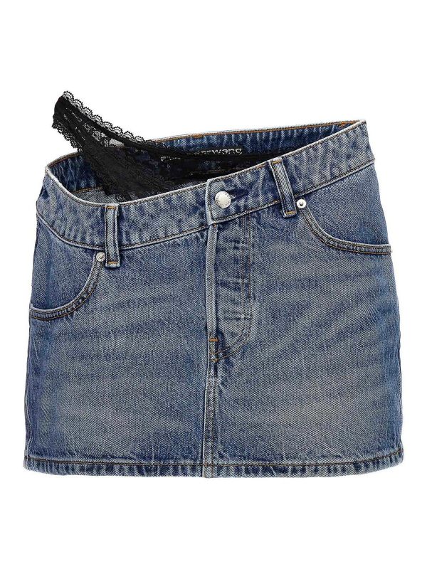 Alexander Wang Mini Jupe - Bleu