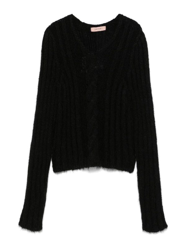 Twinset Pull Col Rond - Noir