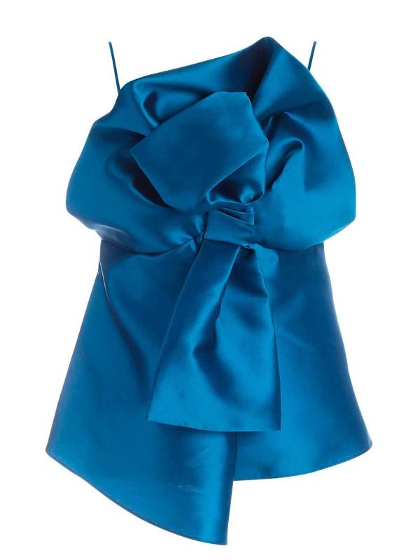 Alberta Ferretti Top - Bleu