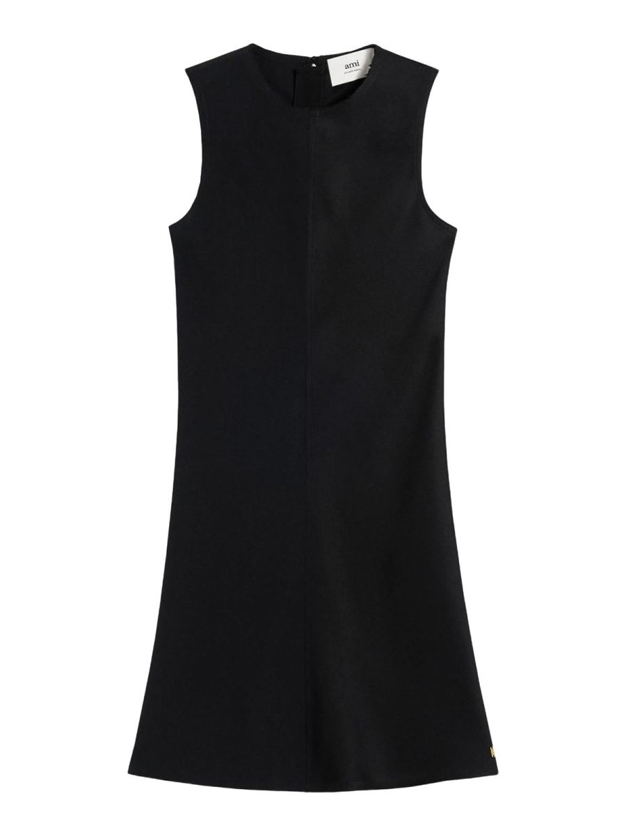 Ami Paris Robe Au Genou - Noir